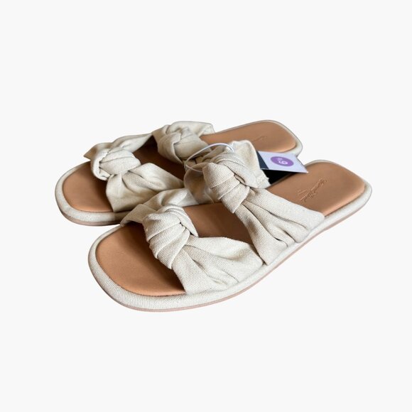 NEW Universal Thread Chi Slide Sandals - Light Beige - Size 6.5 - Picture 1 of 5